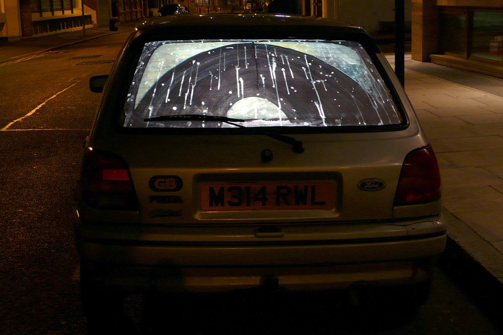 windscreen paintings Pay and Display, Waterloo, 2008 