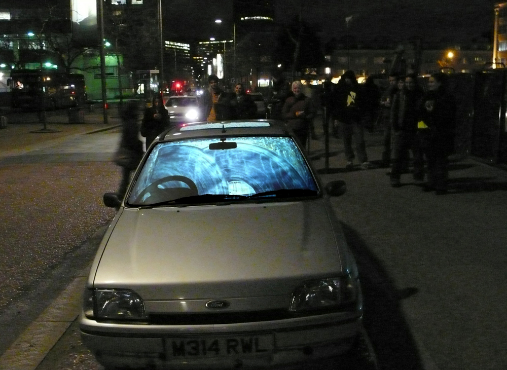 windscreen paintings Pay and Display, Waterloo, 2008 