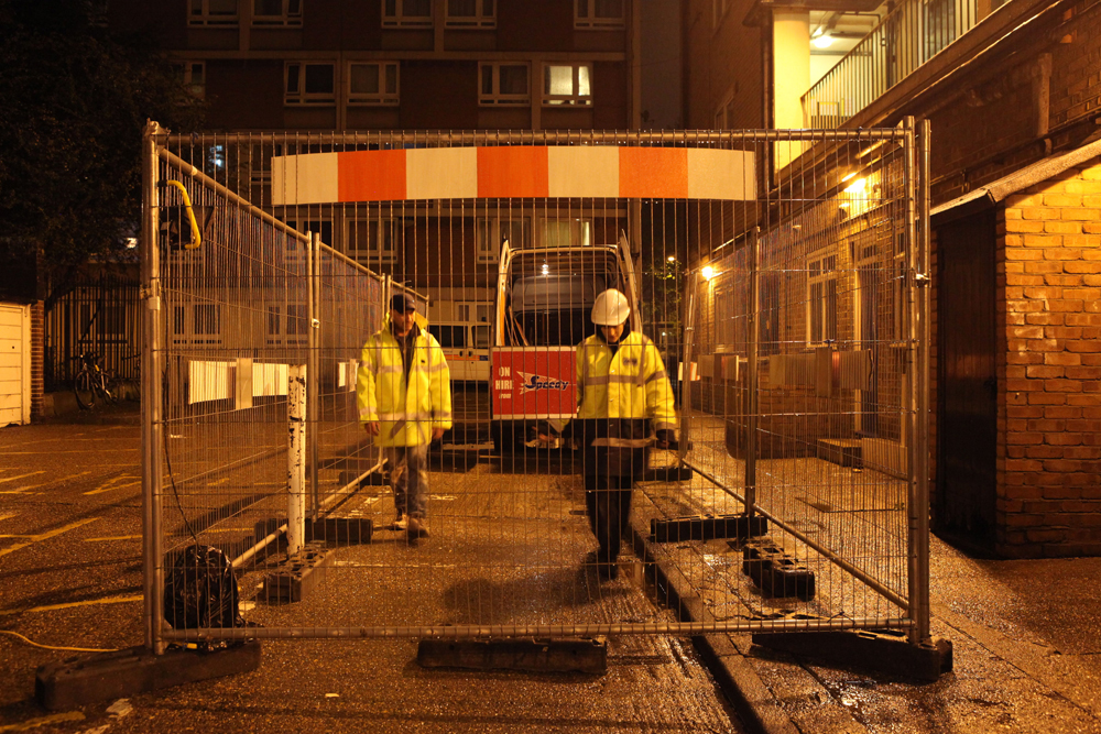 'Road works', LUPA - Lock Up Performance Art, London, 2012 