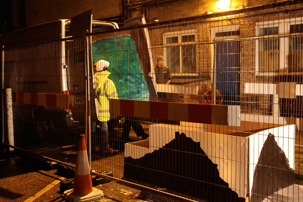 'Road works', LUPA - Lock Up Performance Art, London, 2012 